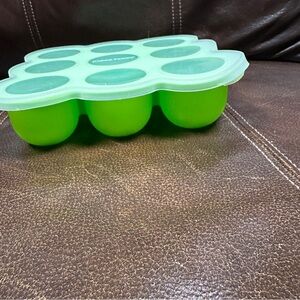 KIDDO FEEDO Baby Food Storage Silicone Container‎ and Freezer Tray - Lime Green